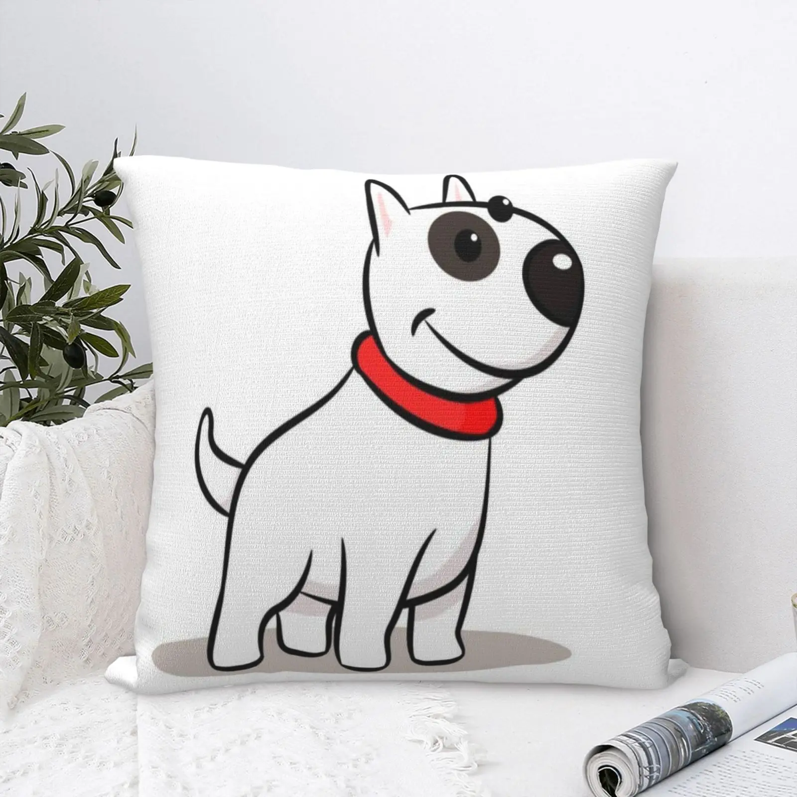 

Bull Terrier 5 Pillow Case Pillowcases For Pillows For Sofa Diy Pillow Case With Zip For Sofa Decorative Pillow Cushions Cover