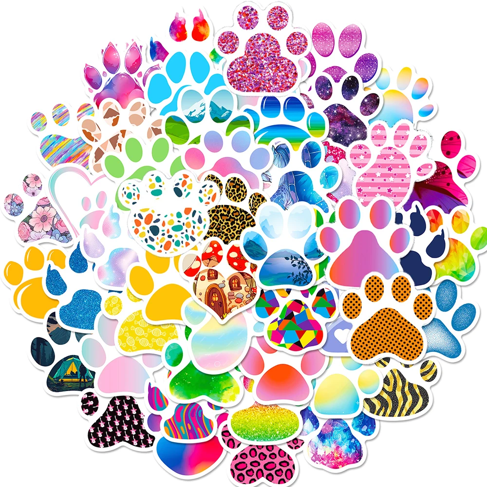 

10/50Pcs смешной собачий кот кот милые лапы различных граффити стикеры DIY Scrapbooking ноутбука украшения багажа отличительные знаки