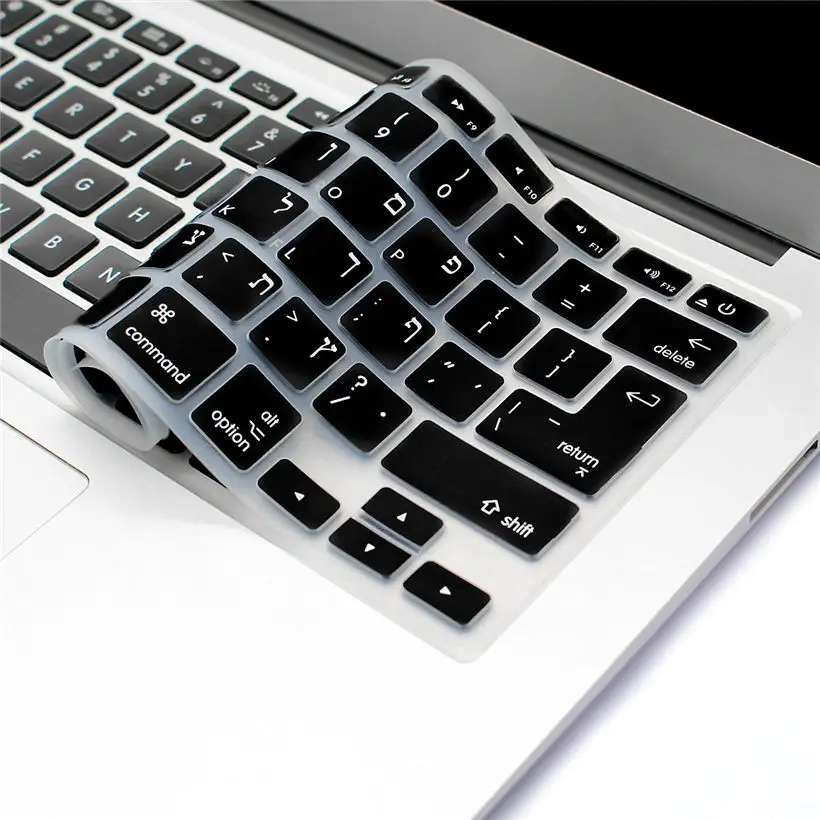 Универсальная накладка на клавиатуру иврит для Macbook Air 13 A1466 Pro Retina 15 CD ROM A1278 A1398