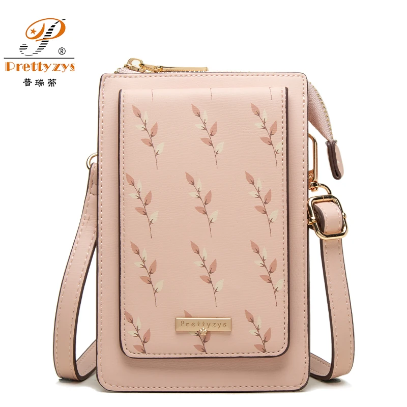 

Women Phone Crossbody Bag Pu Leather Mini Shoulder Messenger Bag Large Capacity Travel Portable Coin Purse Card Pouch