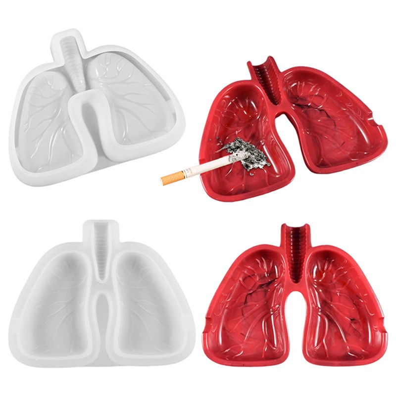 

Lung Modeling Ashtray Silicone Mold Organizer Mold Suitable for Epoxy Resin Diy Crafts Box Jewelry Making Home Decor