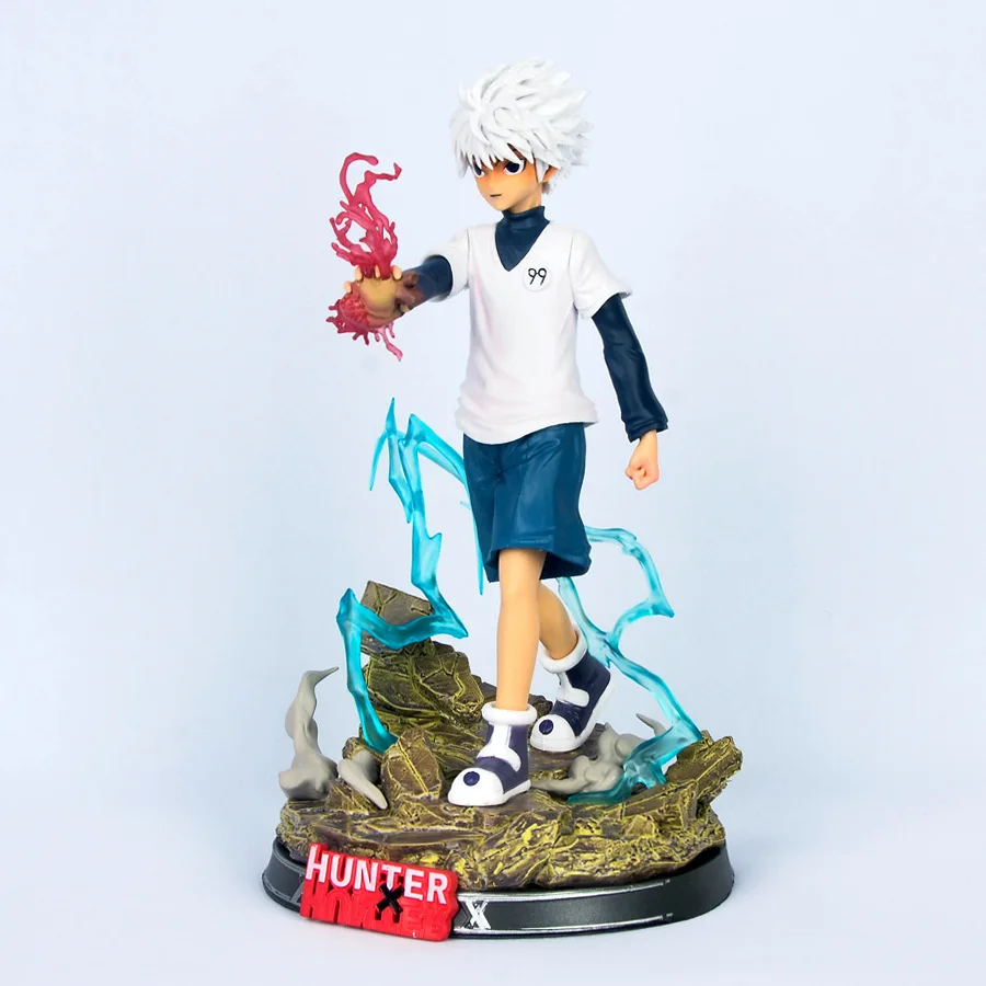 Hunter X 28 см Killua Zoldyck Gon фигурка фриксса с основанием охотника за карьерой аниме