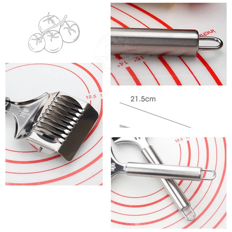 1 шт. ручная машина для нарезки теста чеснока из нержавеющей стали |