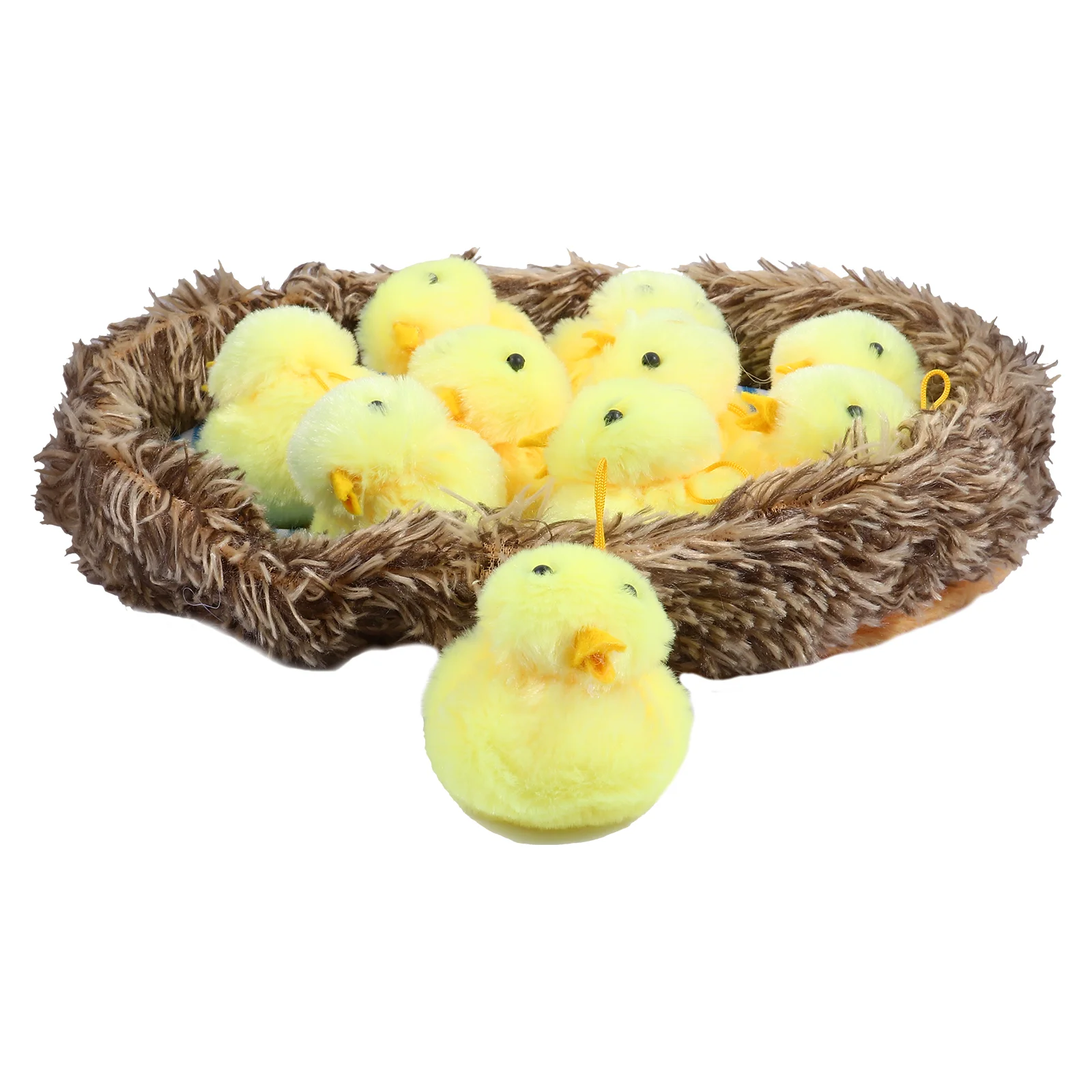 

Пасхальные плюшевые цыплята, мини-Декор, детские игрушки, миниатюрные пушистые фигурки, игрушка, набивной центральный кусок, набор для укра...