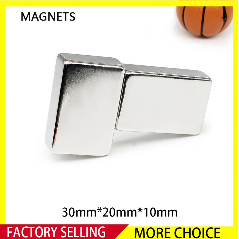 

1~20PCS 30x20x10 30x20x5 30x20x4 30x20x3 30x20x2mm Block strong magnet Neodymium Magnet Powerful Rare Earth Permanent Magnets
