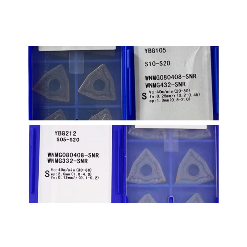 WNMG080408-SNR YBG105 YBG212 100% оригинальные твердосплавные вставки WNMG 084008 Обработка