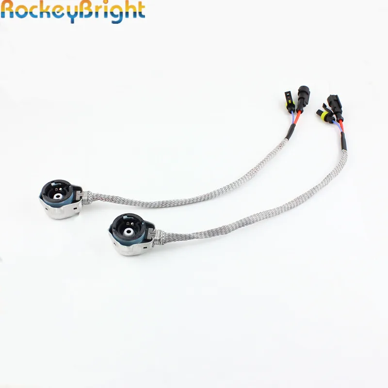 

Rockeybright 10x HID ксеноновая лампа освещения Кабельный разъем D2S D2R D2C hid Балласт AMP жгут проводов реле кабеля адаптеры держатель Гнездо