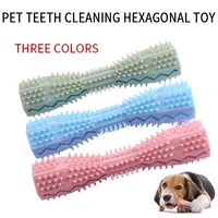 dog toothbrush durable dog chew toy stick soft rubber teeth cleaning point massage toothpaste small toothbrush pet supplies