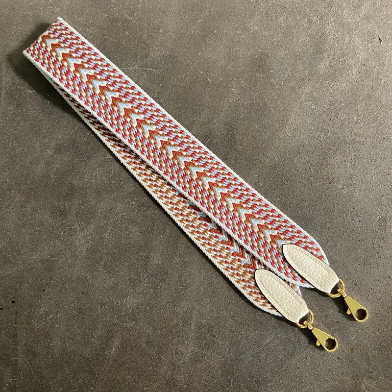 Kelly Bag Shoulder Strap Strap Diagonal Shoulder Bag Bag Strap Color Popular Comfortable Wide Canvas Strap Rainbow Wide