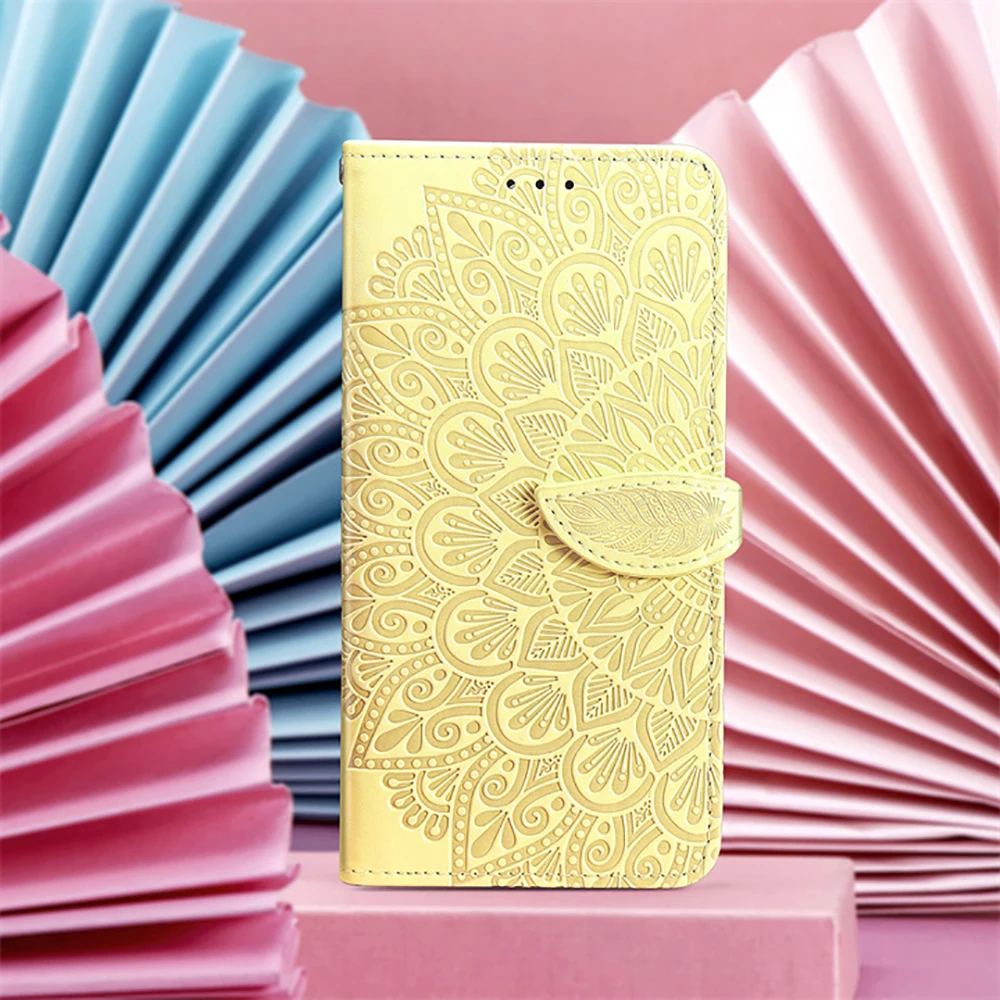 

Realme 9 Pro Plus Protective Flip Case Luxury 3D Emboss Floral Leather Cover for OPPO Realme 9i Wallet Funda Realme 9 Pro Etui