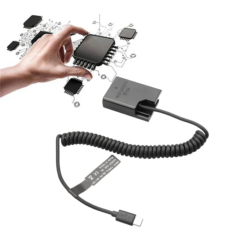 EL14 Фиктивная муфта Батарея Тип-C Пружинный кабель для Nikon D3100 D3500 D5100 D5200 D5300 D5600 P7000