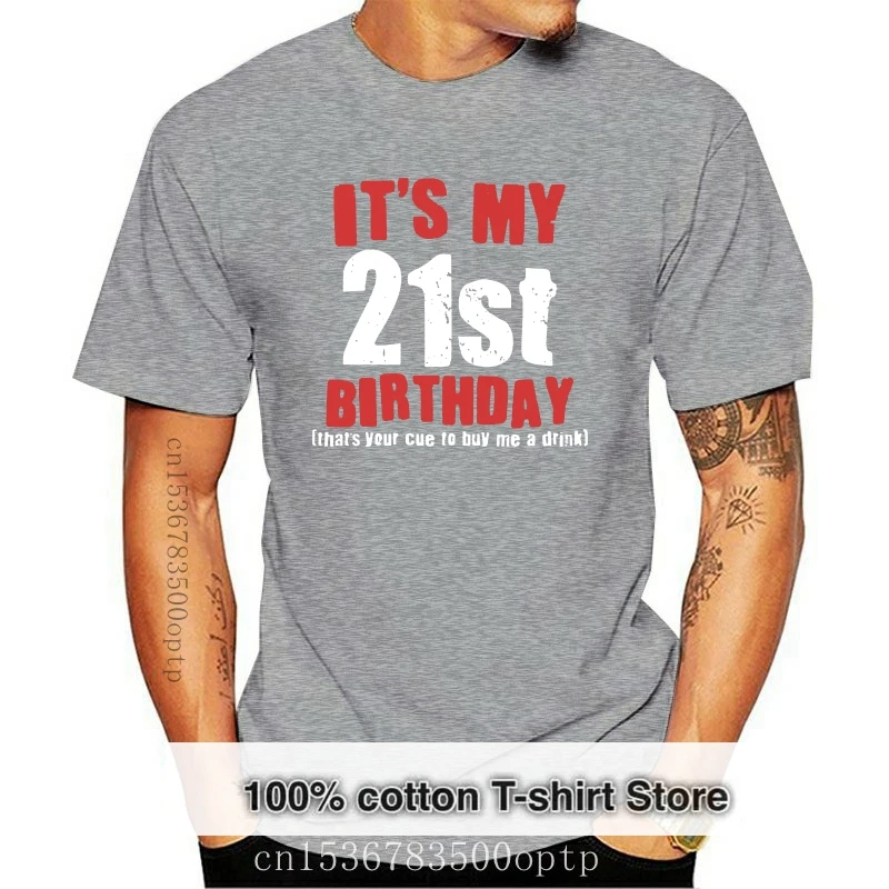 Новое поступление 2018 мой 21 день рождения купите мне напиток черный цвет