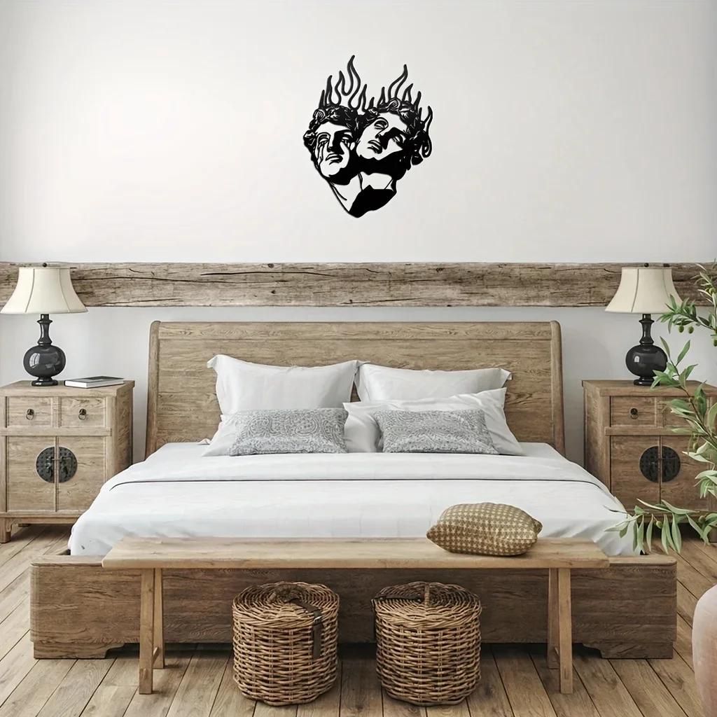 Современная металлическая наклейка для декора стен спальни и офиса домашний