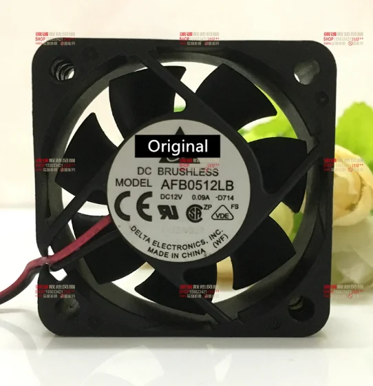Оригинальный вентилятор с двойным шарикоподшипником AFB0512LB 12 в 100% а 5015 50 мм 50x50x15 мм 4 провода 4-контактный бесшумный охлаждающий вентилятор