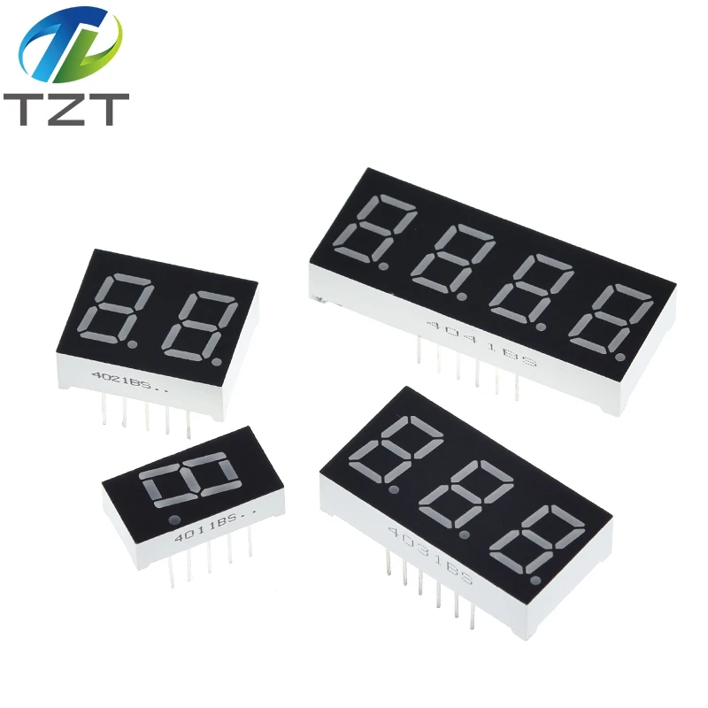 0.4 Inch Digital Tube LED Display 1Bit 2 Bit 3 4 Clock Common Anode Cathode 0.4&quot 7 Segment Led DIY Red Board for arduino - купить по