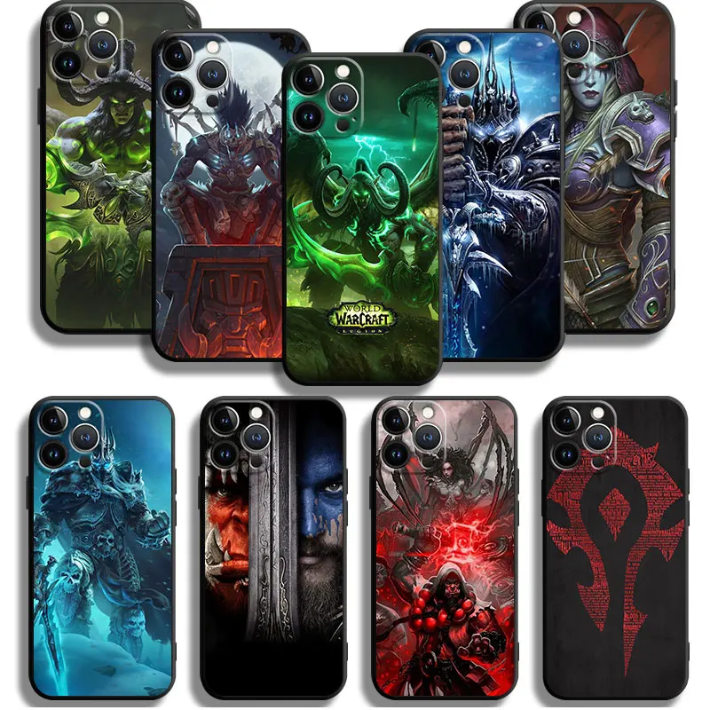 Противоударный чехол World Of Warcraft для Apple iPhone 12 13 14 Pro Max 11X6S 7 Plus XS Mini 6 8 XR 5 12mini 13mini