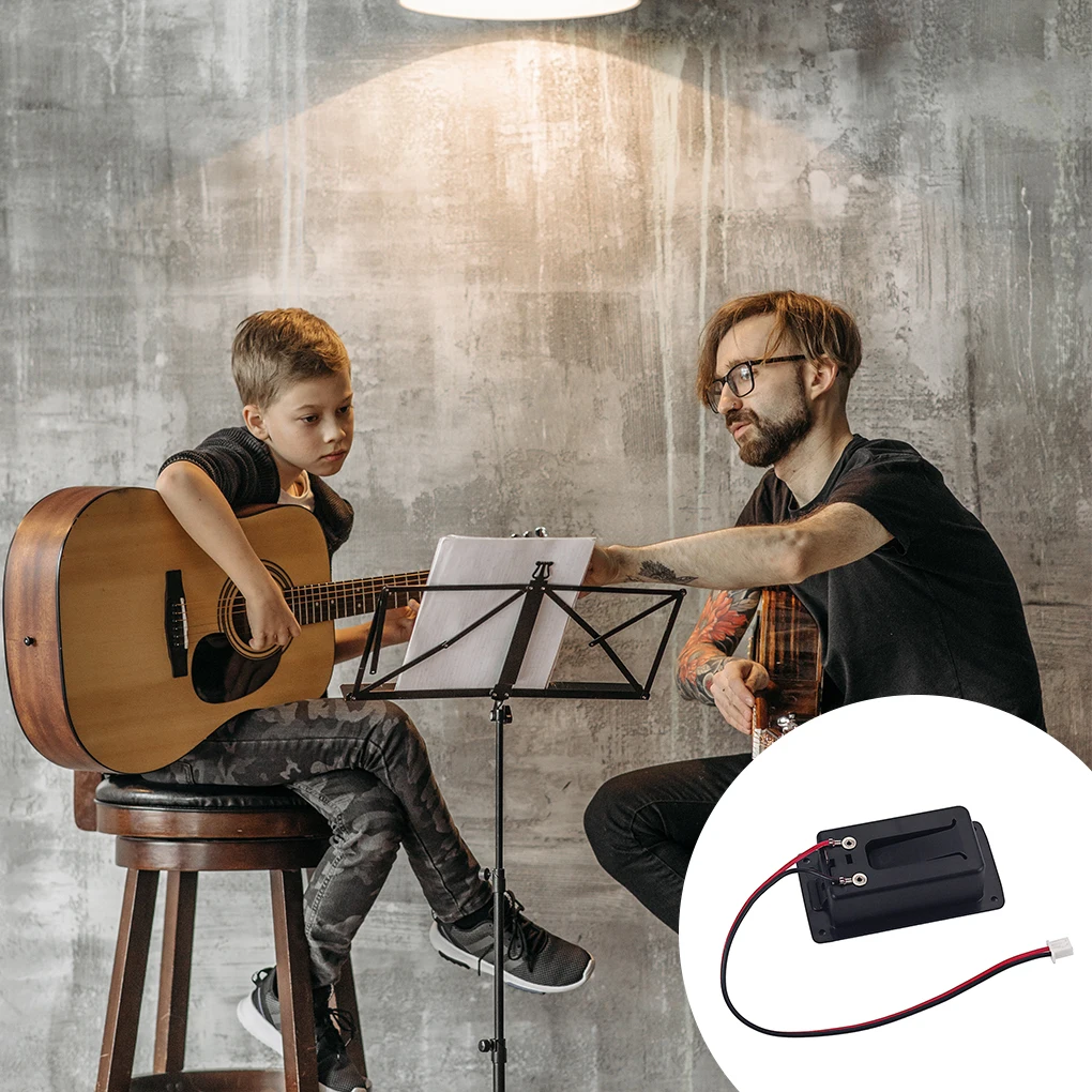 

Держатель аккумулятора для гитары, коробка для хранения батарей струнных музыкальных инструментов, сменная деталь, профессиональный музык...