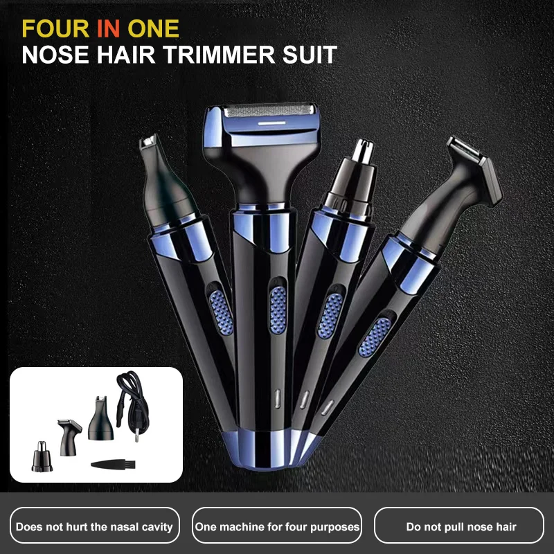 Eyebrow Nose Hair Trimmer For Nose And Ear Cleaner Grooming Set