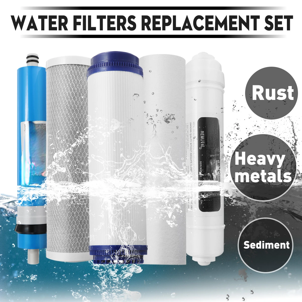 

Home Kitchen Reverse Osmosis RO Membrane Replacement Water System Water Filter Purifier Drinking Treatment