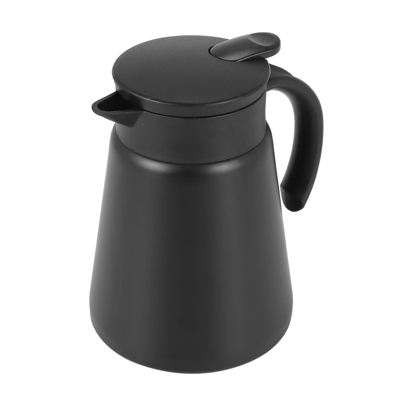 

304 18/10 Stainless Steel Thermal Carafe/Double Walled Vacuum Insulated Coffee Pot With Press Button Top,24+ Hrs Heat & Cold Ret