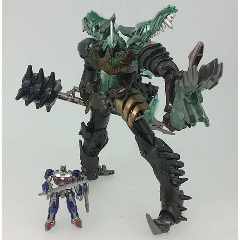 Фото В наличии Hasbro Трансформеры Игрушечный фильм Лучшая серия Dinoride Grimlock &Optimus Prime Модели Аниме Фильмы Игрушки Роботы Экшн №2