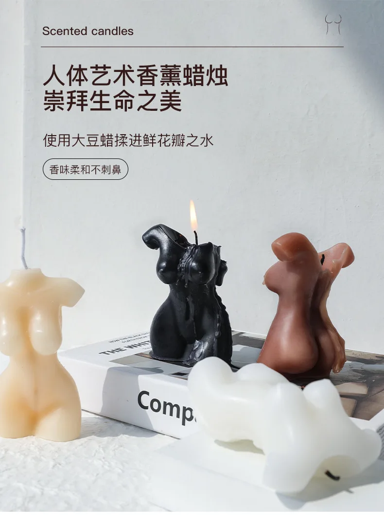 

Human Statue Modeling Nordic Style Human Shape Decoration Aromatherapy Candles Home Art Decorations Holiday Photography Props