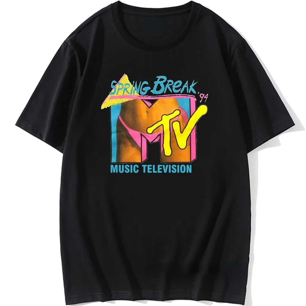 

New Music Retro T Shirt Spring Break 94 Mens Throwback Rock Hip Hop TV Show TShirt Women Men Summer Fashion Short-sleev Tee
