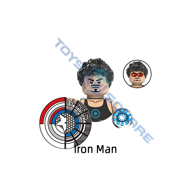 Игрушки для детей Quicksilver Kingpin красный череп карлик Человек-паук Железный человек