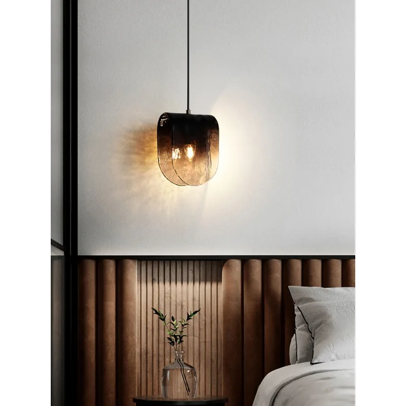 

Декоративная светодиодная художественная Люстра для комнаты, настенная лампа в скандинавском стиле, простой прикроватный светильник небольшого размера, креативный стеклянный подвесной светильник для ресторана, кафе
