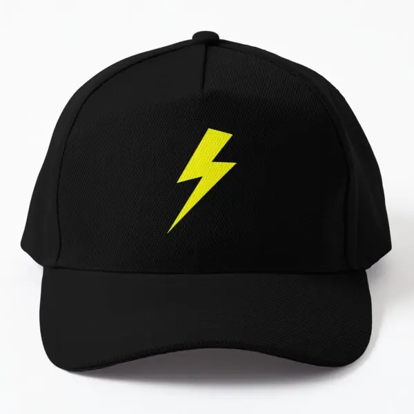 

Yellow Lightning Bolt Baseball Cap Hat Printed Solid Color Hip Hop Spring Casquette Outdoor Czapka Casual Mens Women Sun