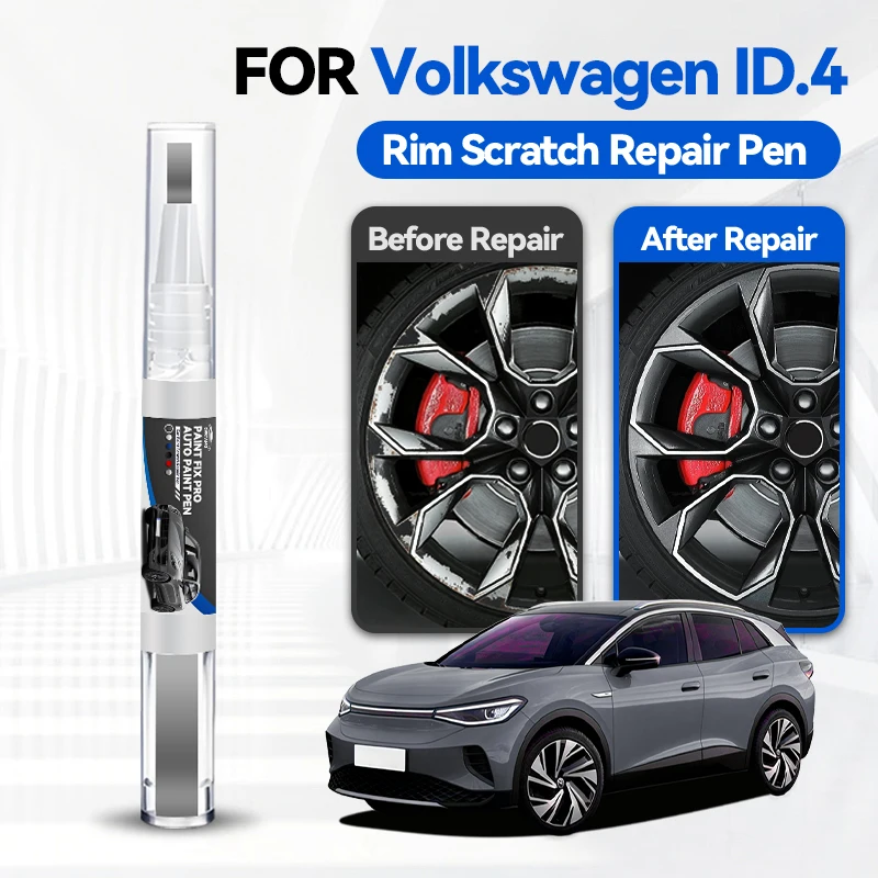 Фото Набор для ремонта лакокрасочного покрытия Volkswagen ID.4 2020-2025 BDA: кисть, карандаш для подкраски, средство для удаления царапин, аксессуары для авто, черный, белый, G №1