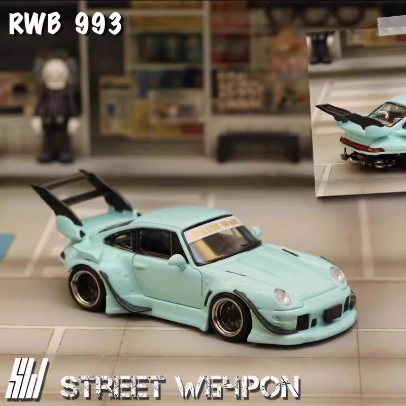 SW 1:64 RWB 993 02 Track 19 Модель из сплава с высоким хвостом Тиффани