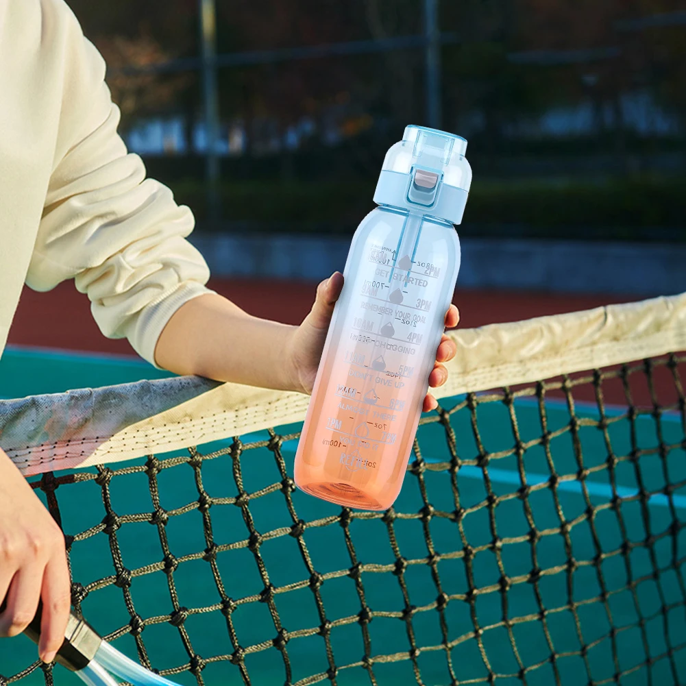 Ароматизированная Бутылка Для Воды На 1000 Мл С Соломинкой