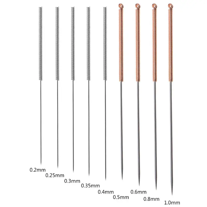 

5PCS 3D Printer Metal Nozzle Cleaning Needle Drill Bit 0.2mm-1mm for V6 Nozzles