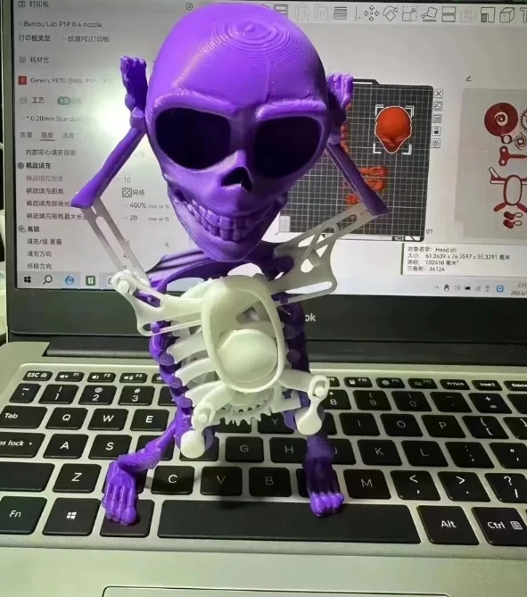 3D Скелет для танцев танцующий череп персонаж страшный скелет новинка настольная