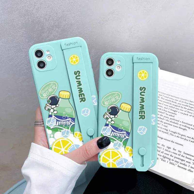 Новинка чехол для телефона Sprite lanyard iPhone 13 12 11 Pro Max мягкий силиконовый