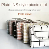 camping mat new plaid minimalist picnic matipicnic blanket beach mat outdoor mat camping waterproof and moisture proof liner