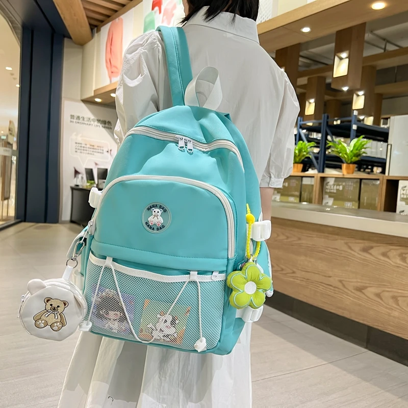 

Милый рюкзак Ins, школьный ранец для учеников, женский рюкзак большого размера для колледжа, дорожный рюкзак для Dayuse, рюкзак для ноутбука, сум...