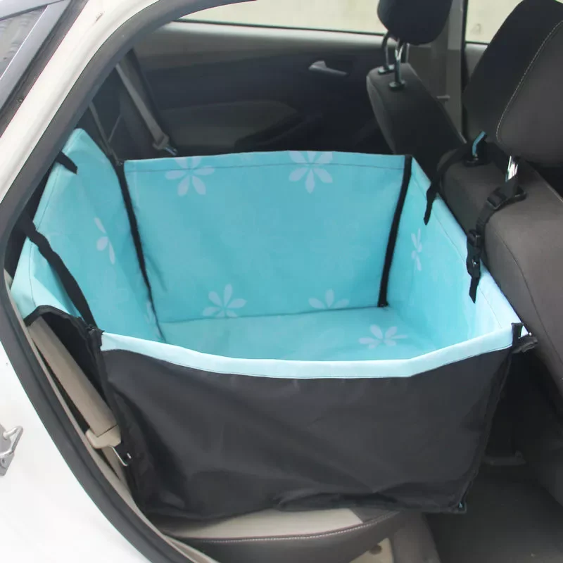 

NEW2023 Dog Car Seat Cover Waterproof Dog Car Basket Pet Carrier For Cat Dogs Mats Folding Hammock Safety Travelling Car Seat Ba