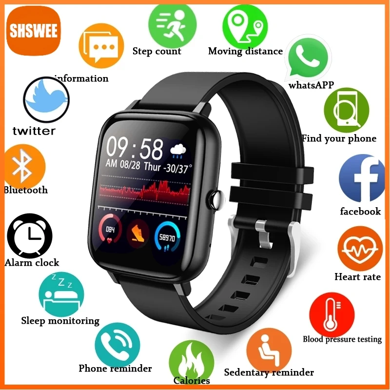 

Men Smart Watch Wristband Men Women Sport Clock Heart Rate Monitor Sleep Monitor Bluetooth Call Smartwatch For Phone