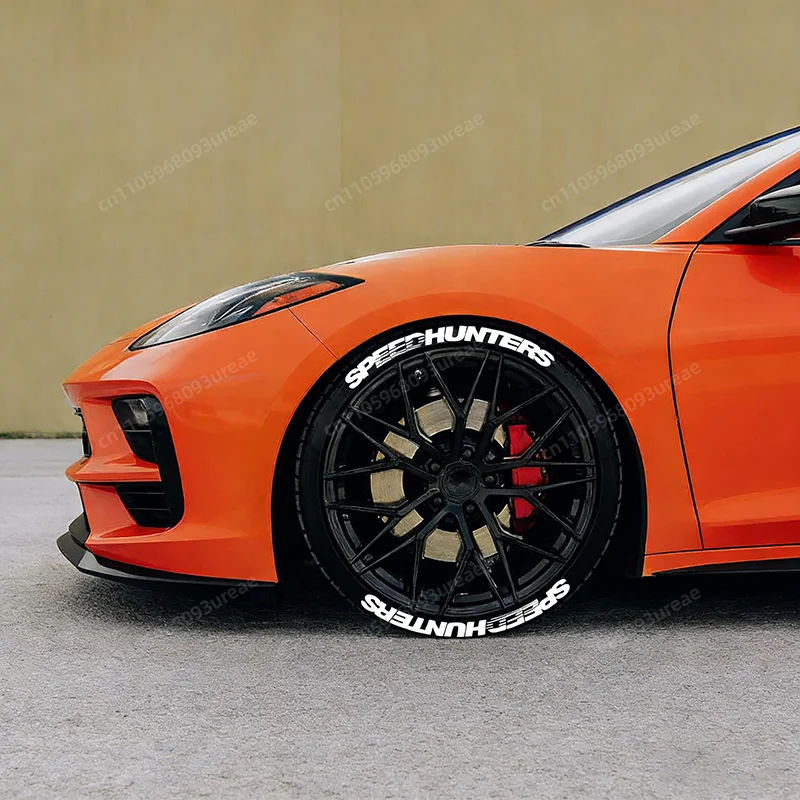 Фото Набор из 8 шт. наклеек SPEEDHUNTERS на колеса автомобиля, универсальные 3D-наклейки из ПВХ для тюнинга авто, декор для шин №3