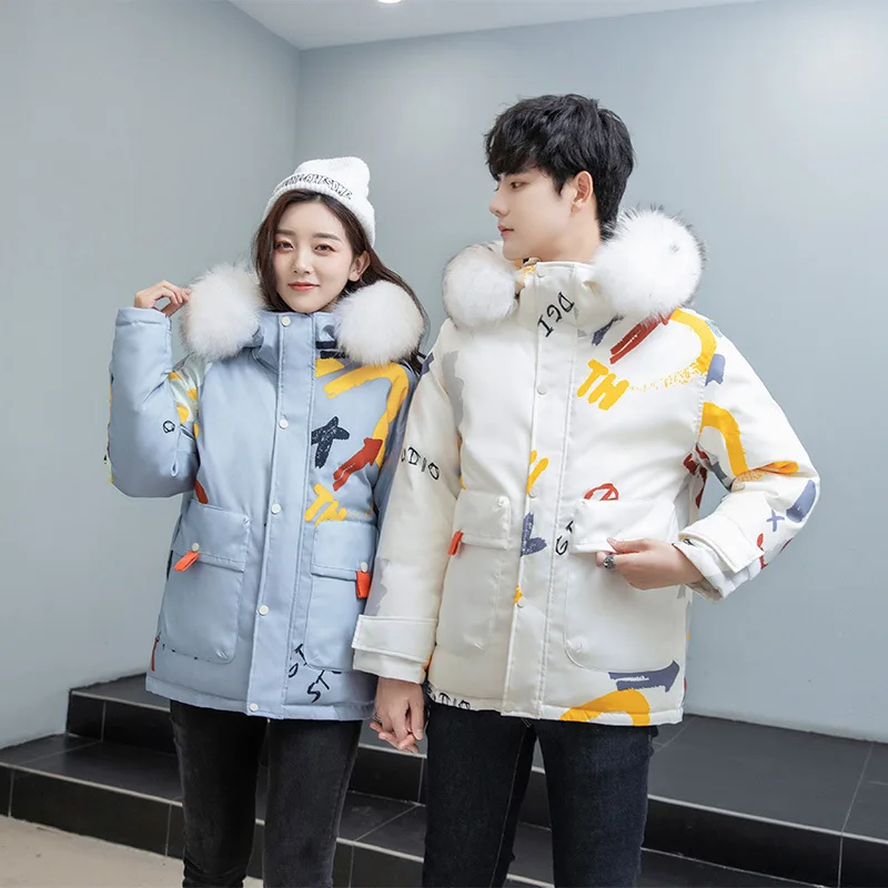 2021 New Arrivals Winter Down Jacket Men Thickening Trend White Duck Down Hot-selling Couple Down Parkas Winter Jacket Men