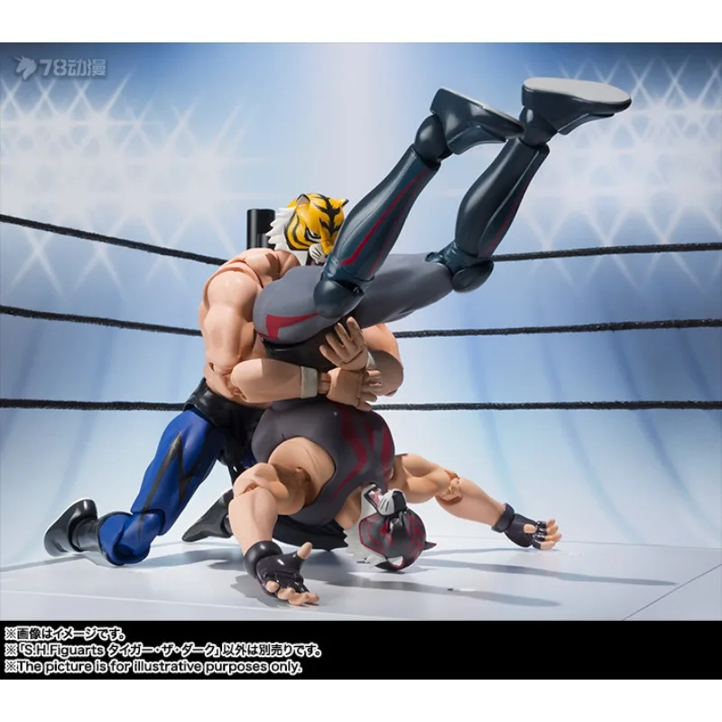 Фото Оригинальная серия BANDAI S. H. Figuarts Muscle Man Series Shura Man, человек с тигровым лицом, блики, подвижная модель Taili People Collect №3