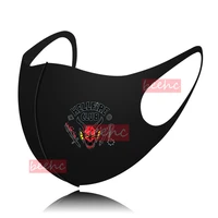 anime stranger things 4 cosplay eddie munson costume accessories face mask hellfire club badge mask for women men cosplay prop
