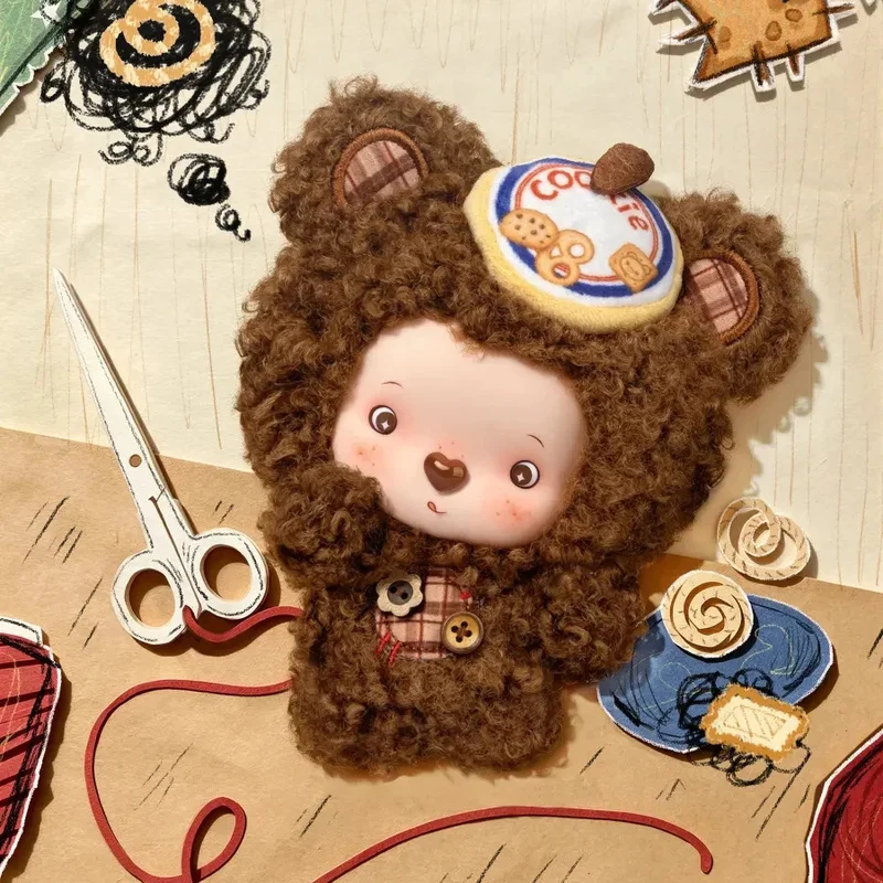 Фото Оригинальная серия MOCO BEAR Tiny Footprint Guide: плюшевые игрушки в закрытой упаковке, милые куклы, подарок для девочек и мальчиков, загадочная коробка, подвеска на сумку. №2