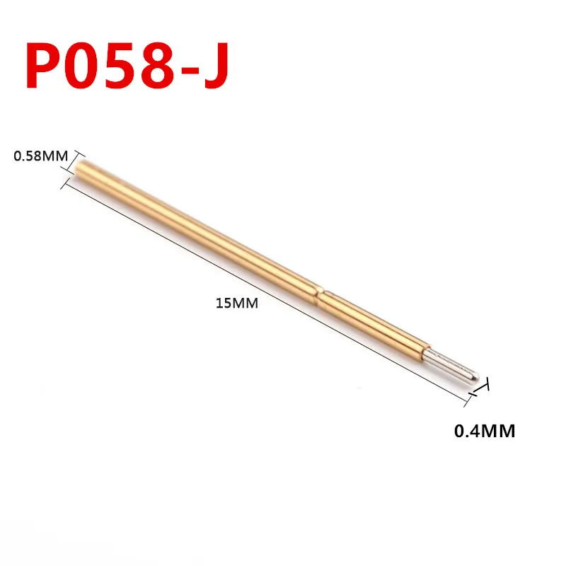 

Горячая Распродажа P058-J прямо вверх небольшая круглая головка Весна Тесты иглы 0,58 мм крючковая игла PCB Специальная игла 100 шт