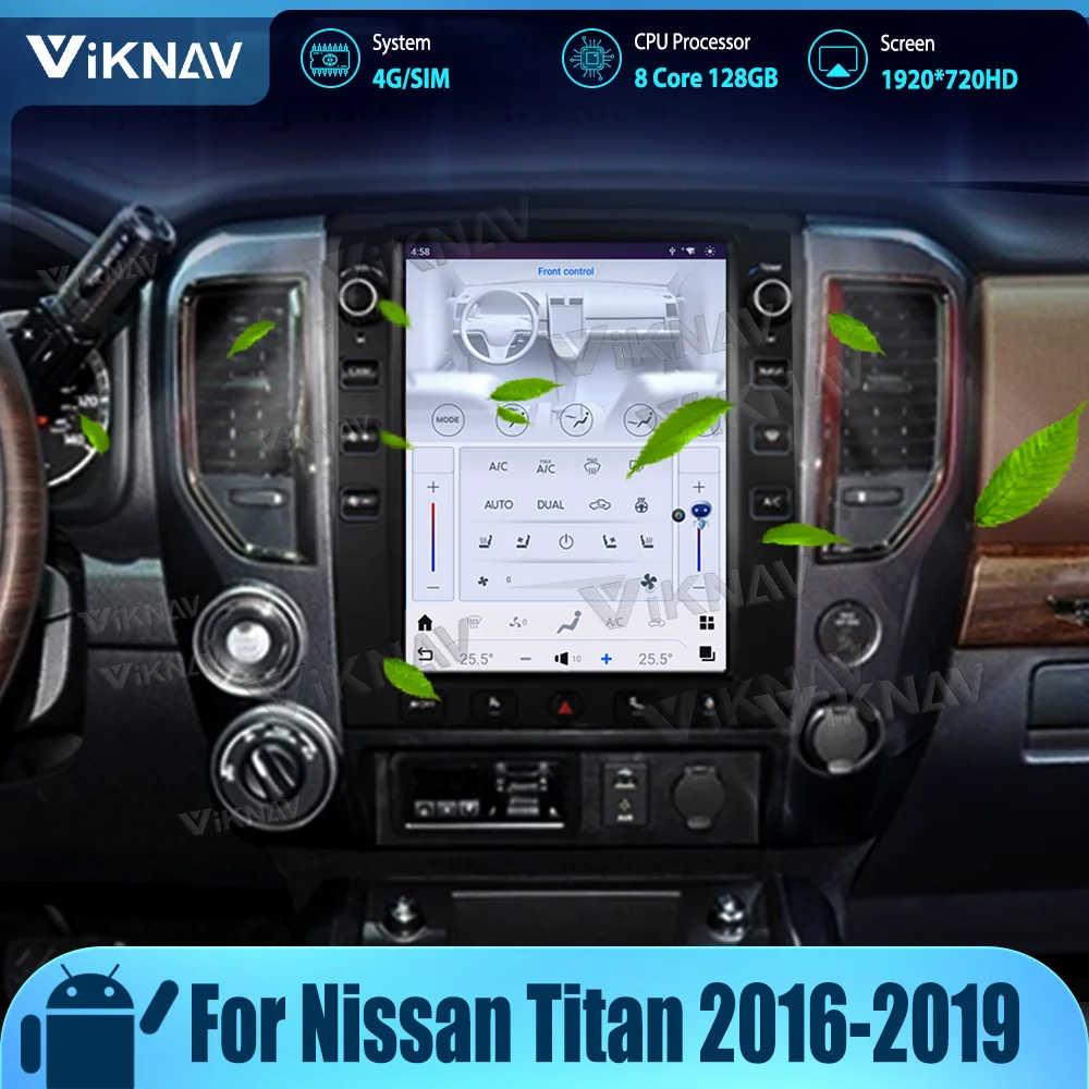 

Автомагнитола на Android 11,0, 12,1 дюйма, для Nissan Titan 2016-2019, беспроводная, CarPlay, GPS-навигация, сенсорный экран, стерео, мультимедиа