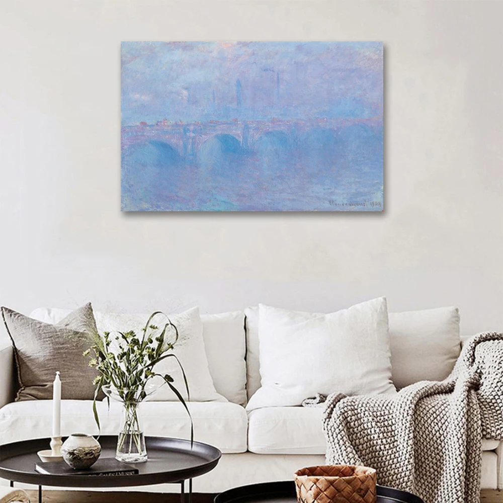 Клод Моне Мист Вотерлоо эффек из брууиляра Репродукция картины маслом
