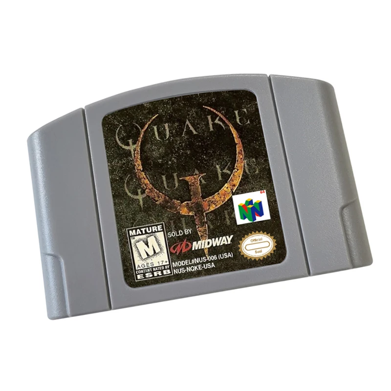 Игровой картридж N64 — Quake 64 Версия NTSC и PAL ретро-игры реконструкция
