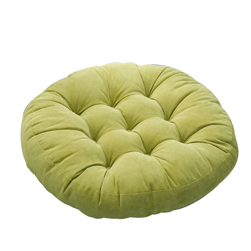 

Japanese-Style Simple Corduroy Fabric Round Cushion Lazy Sofa Tatami Mat Thick Futon Solid Breathable Thickened Feather Velvet